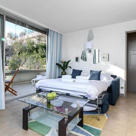 Air-Conditioned Apartment With Sea View Furnished Terrace & Parking Cap-d'Ail Exteriör bild